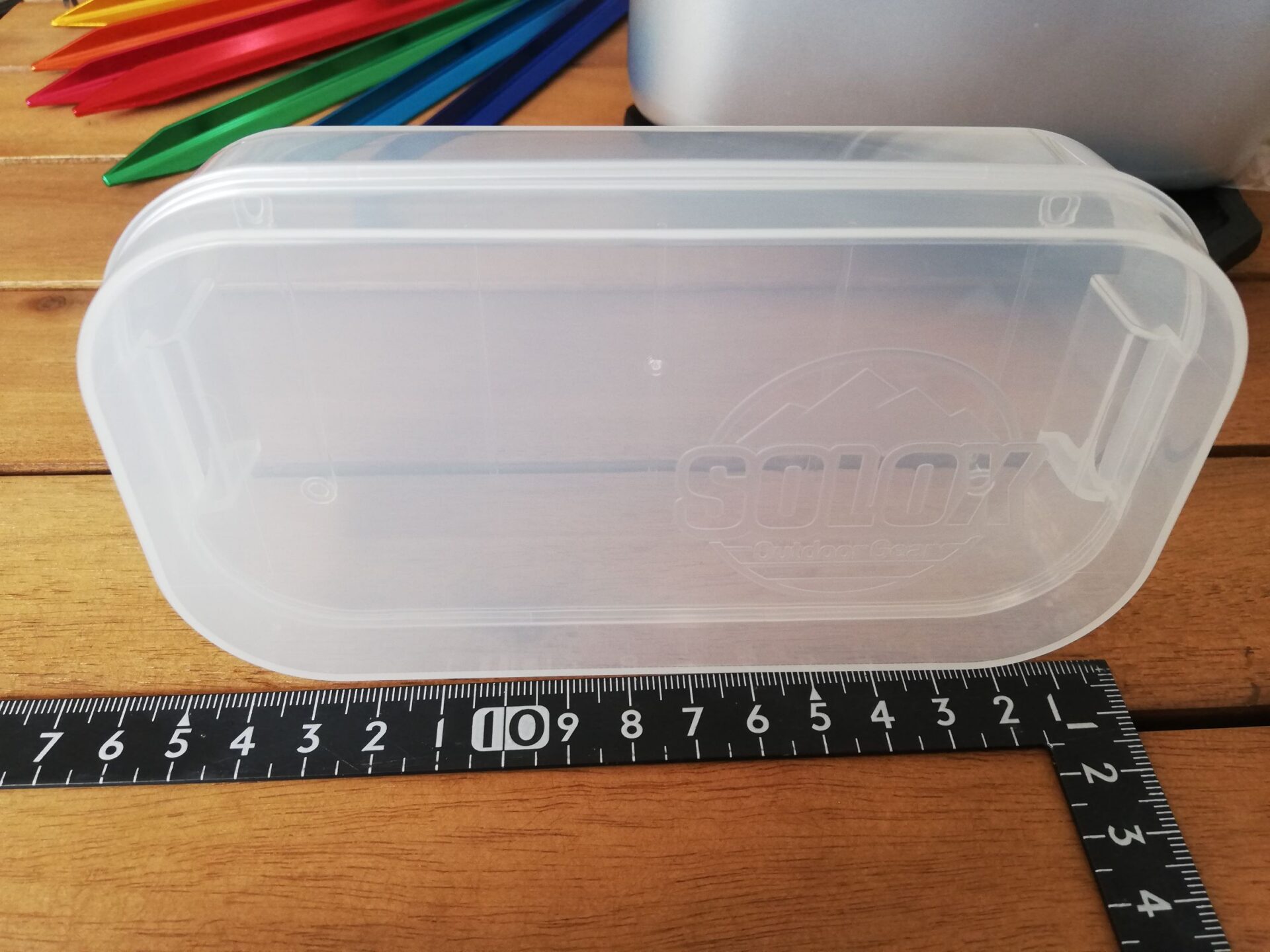 ダイソー メスティンに入るクリアケース 大きさ測定