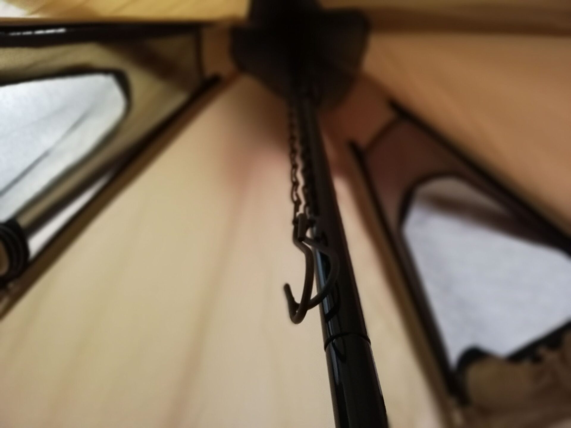 チェーンフックをランタンフックに取付