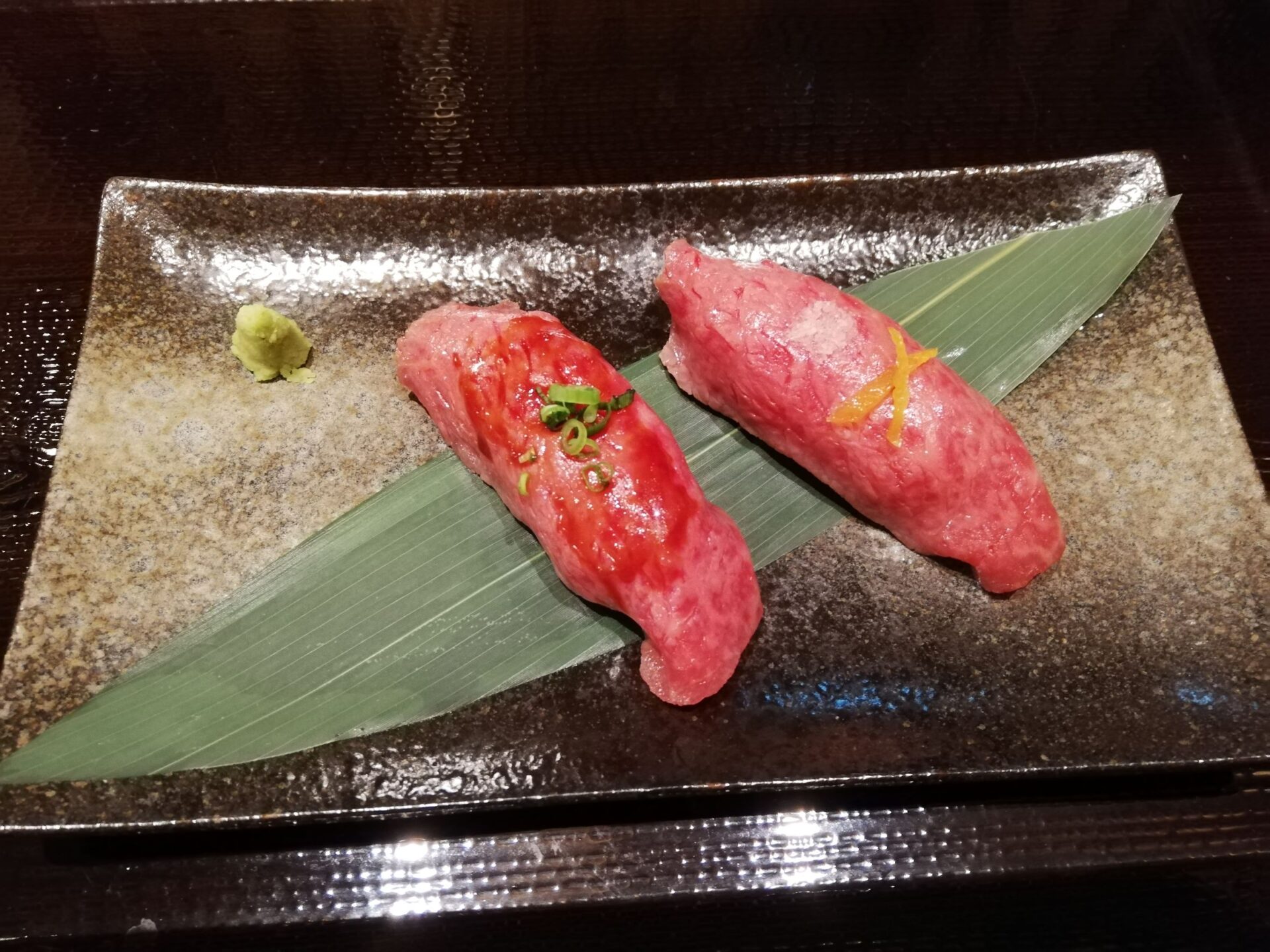 関サービスエリア　かごの屋　飛騨牛握り